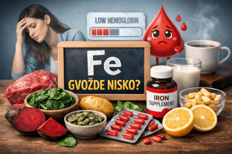 Šta smanjuje gvožđe u krvi – namirnice bogate gvožđem, suplementi i simptomi niskog hemoglobina